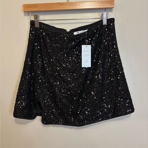 Cupshe Black Sequin Skirt